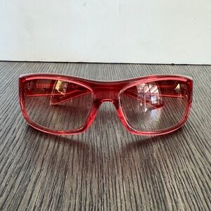 DEZI X BENEFIT Women's Pink Tints Out Pink Gradient Wrap Around  Sunglasses